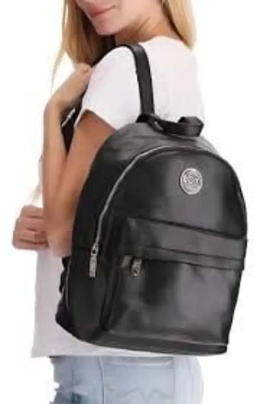 CXL by Christian Lacroix Black Faux Leather Backpack